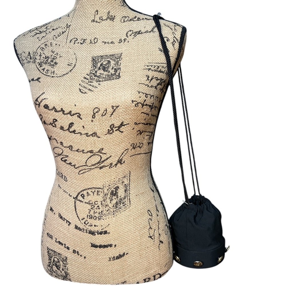 Rare Vintage Nylon Bucket Bag by Adrienne Vittadini NWT - Picture 8 of 12